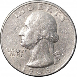 1986 P, quarter dollar, CuNi, 5,67 g, Washington, Eagle, USA