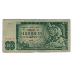 100 Kčs 1961, B 37, Československo, G