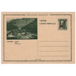 CDV 79/7 - Lubochňa, 1945 strojová pretlač ČESKOSLOVENSKO, Martin Rázus, jednoduchý obrazový poštový lístok