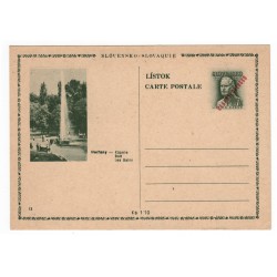 CDV 79/13 - Herľany, 1945 strojová pretlač ČESKOSLOVENSKO, Martin Rázus, jednoduchý obrazový poštový lístok