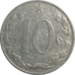 10 halier, 1956, Československo 1953 - 1960