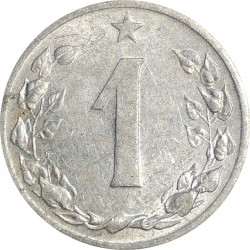 1959 - 1 halier, Československo 1953 - 1960