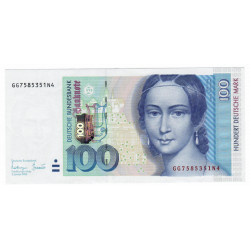 100 Deutsche Mark 1996, GGN4, Clara Schumann, Nemecko, XF