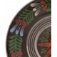 Stredný tanier s astrou, tmavý, Pozdišovská keramika, Československo