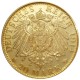1914 / 1977 D - 20 mark, PROOF, zlatá replika / novorazba, Ludwig III., Bayern, Deutsches Reich
