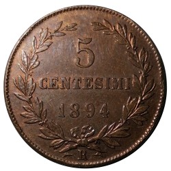 5 centesimi 1894 R, San Marino
