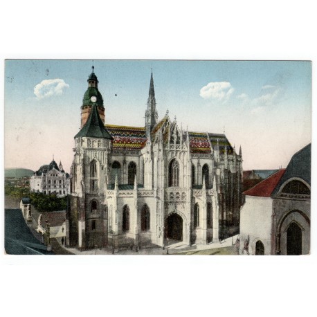14. VIII. 1927 - Dóm svätej Alžbety, Košice, adresát J. Vlasák - 45. velmistr Křižovníků s červenou hvězdou