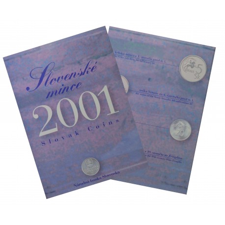 2001 - Slovenské mince, sada mincí, BK, Slovenská republika
