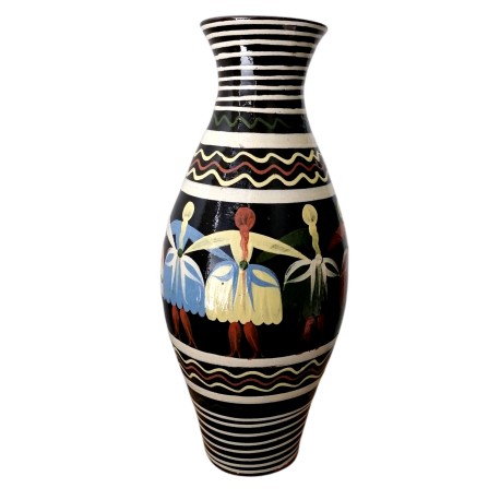 Vysoká váza karička, Pozdišovská keramika, Československo