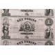 1 forint 1852 A, B, C, D, nerozrezaný arch bankoviek EGY FORINT, L. Kossuth, Uhorsko, aUNC