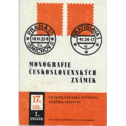 17 diel I. - Monografie československých známek - československé poštovní razítka 1919 - 1939