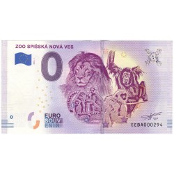 0 euro souvenir, ZOO Spišská Nová Ves, Slovensko, EEBA000294