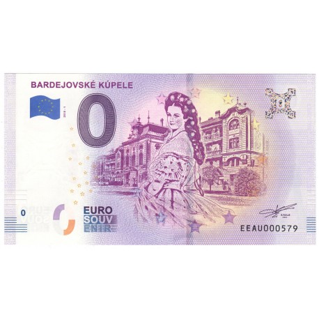 0 euro souvenir, Bardejovské kúpele , Slovensko, EEAU000579