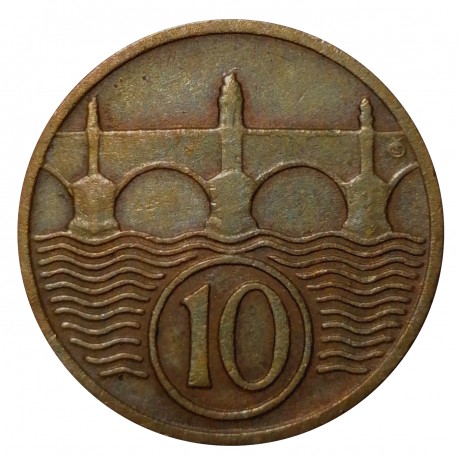 10 halier 1936, O. Španiel, Československo (1918 - 1939)