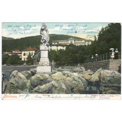 1905 Abbazia - Madonna, november, farebná pohľadnica, Rakúsko Uhorsko