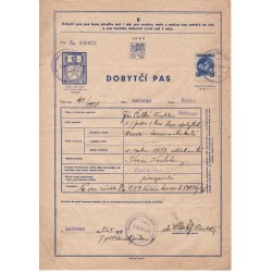 1949 B / 10 Kčs kolok - Dobytčí pas, Československo