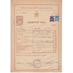 1949 D / 2 Kčs kolok - Dobytčí pas, Československo
