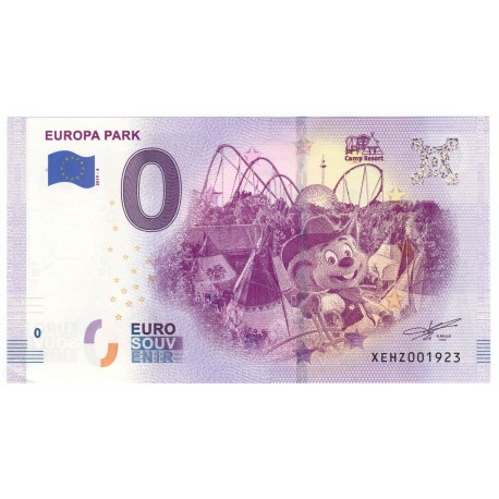 0 euro souvenir 2019 - 4, EUROPA PARK, Nemecko, XEHZ001923