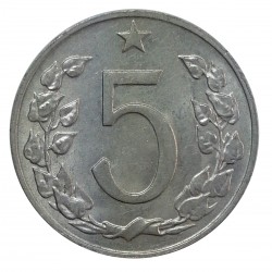 5 halier, 1970, Československo 1960 - 1990