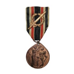 1914 - 1918 Furg Dagerland, vojenská medaila so stužkou, bronz, Nemecko