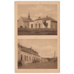 1922 Pozdrav z Medzi-Laborce, čiernobiela pohľadnica, Československo
