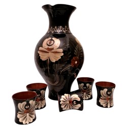 Sada džbánu a piatich pohárov, Antal, Pozdišovská keramika, Československo