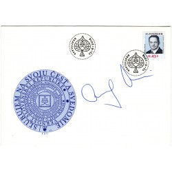 FDC 567 - Prezident SR: Andrej Kiska s autentickým podpisom, 13. 06. 2014, Slovenská republika