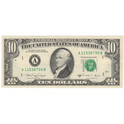 10 dollars 1988A B, 1A - Boston, Alexander Hamilton, USA, XF