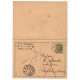 CDV 50 - dvojitá dopisnica, stredný štátny znak, NEZNÁMY, ZPÄŤ, 1937, Československo