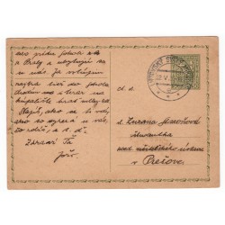 CDV 49 - jednoduchá dopisnica, stredný štátny znak, 22. V. 1936, Československo