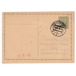CDV 49 - jednoduchá dopisnica, stredný štátny znak, 16. VI. 1936, Československo
