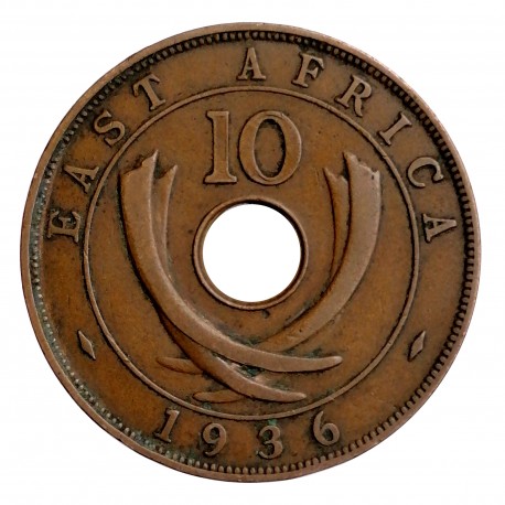 10 cents 1936, Edward VIII., East Africa