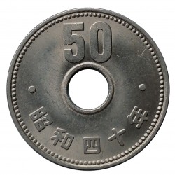 50 yen 1965, rok 40, Hirohito, Japonsko