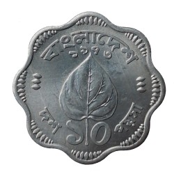 10 poisha 1973, Shapla (water lily - lekno), Bangladéš
