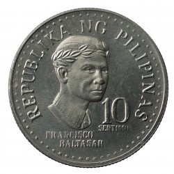 1975 - 10 sentimos, Francisco Baltasar, Filipíny, Philippines