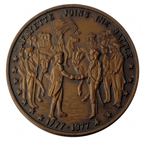 1777 - 1977 Lafayette Joins the Battle, AE medaila, USA