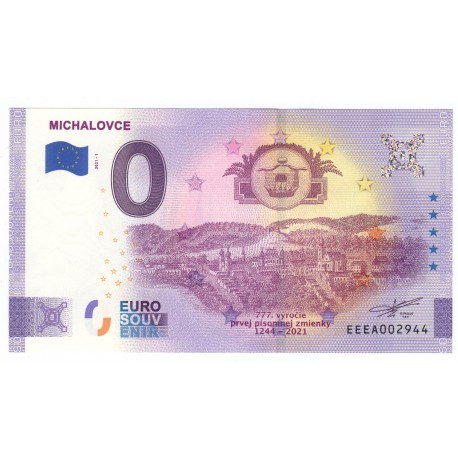 0 euro souvenir, Michalovce, Slovensko, EEEA001237