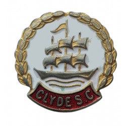 Clyde S.C., W. Reeves & Co. LTd., futbalový smaltovaný odznak, Škótsko