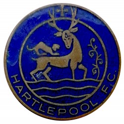 Hartlepool F.C., futbalový smaltovaný odznak, Anglicko