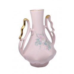Dvojuchá váza, Chodov, Ružový porcelán