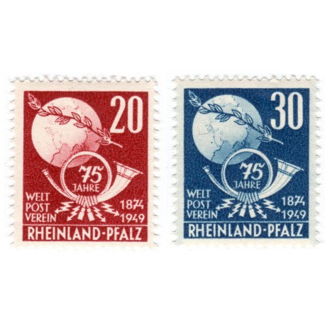 51-52 - Rheinland-Pfalz, 1949, Alliierte Besetzung (Franzӧsische Zone), **, Nemecko