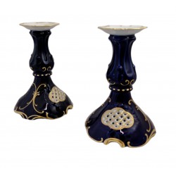 Kobaltové svietniky, Pirken Hammer, porcelán