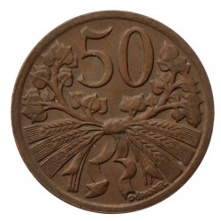 50 halier 1947, O. Španiel, Československo (1945 - 1953)