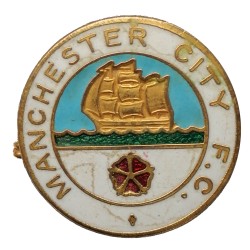Manchester City F.C., Coffer London, futbalový smaltovaný odznak, Anglicko