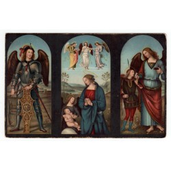 Archangel Michael, The Virgin and Child, Raphael and Tobias, Perugino, London, Nemecko