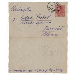 K 50 - 15 H rot, Kartenbriefe, 1917 / 1918, zálepka, ʘ, Rakúsko Uhorsko