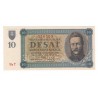 10 Ks 1943, Us 7, perforovaná, bankovka, Slovenský štát, aUNC
